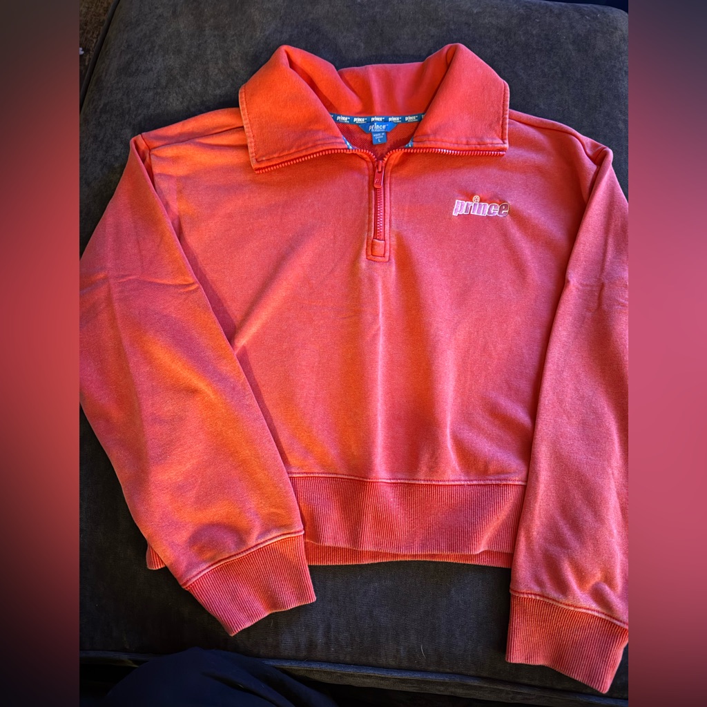 Prince Orange Quarter-Zip Sweatshirt